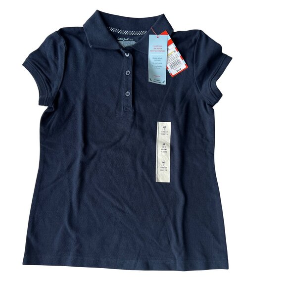 Cat & Jack Girls Khaki Skort w/ Built-In Shorts L, XL & Navy Polo Shirt 8 - 3pk - Picture 9 of 13